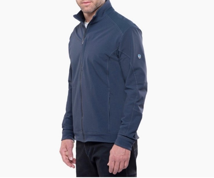 Kuhl Klash Softshell Jacket Gotham Blue Zipper Pockets size Large