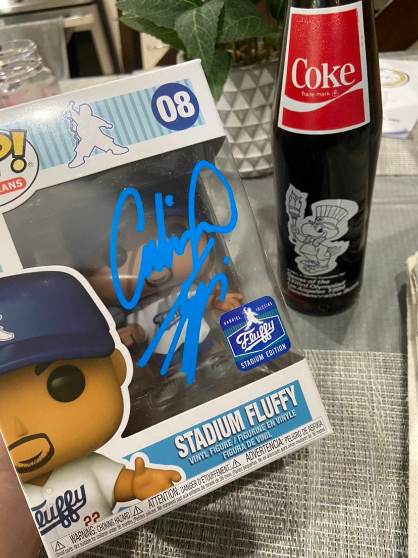 Stadium fluffy funko pop sign