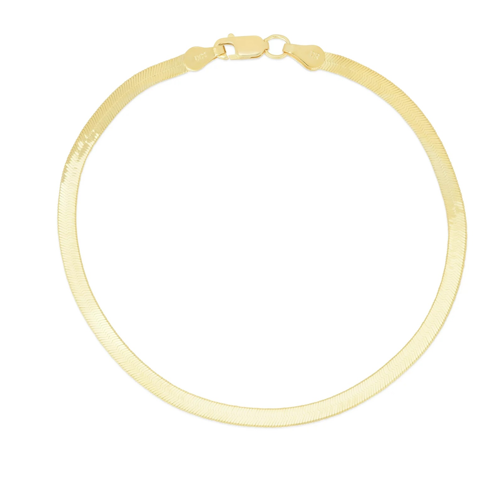 14K Yellow Gold 2.8mm Imperial Herringbone Chain with Lobster Lock
