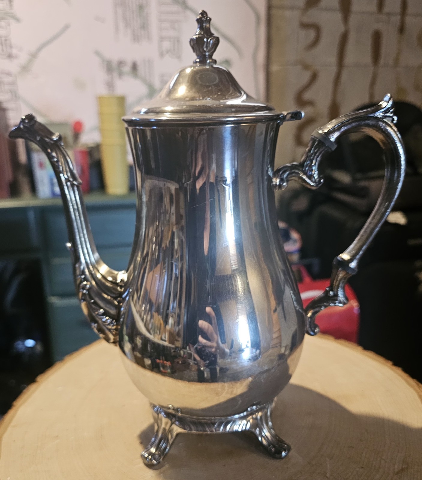 Vintage WM Roger's 800 Silver Teapot Set