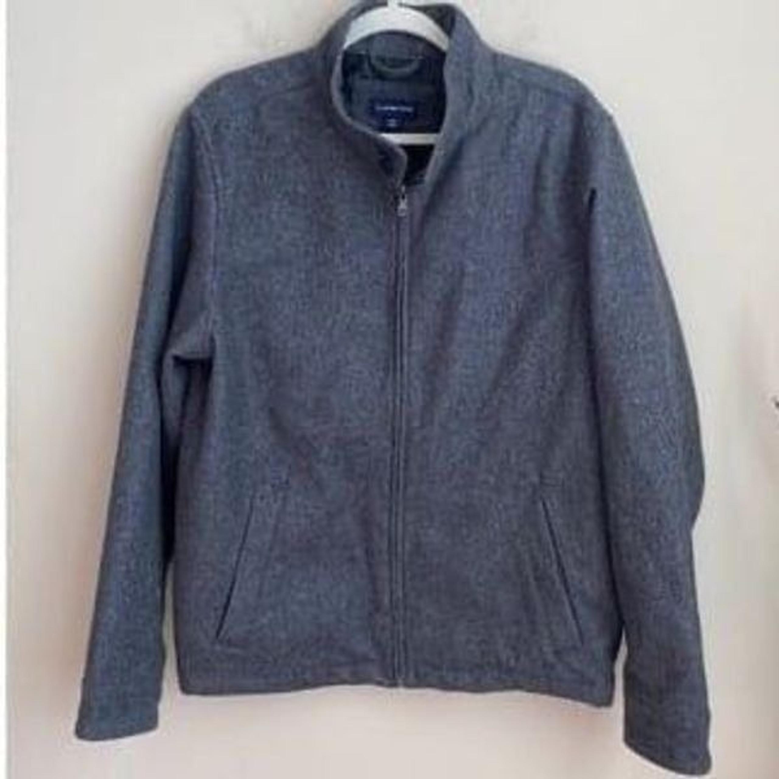 Lands End Mens Wool Blend Jacket M