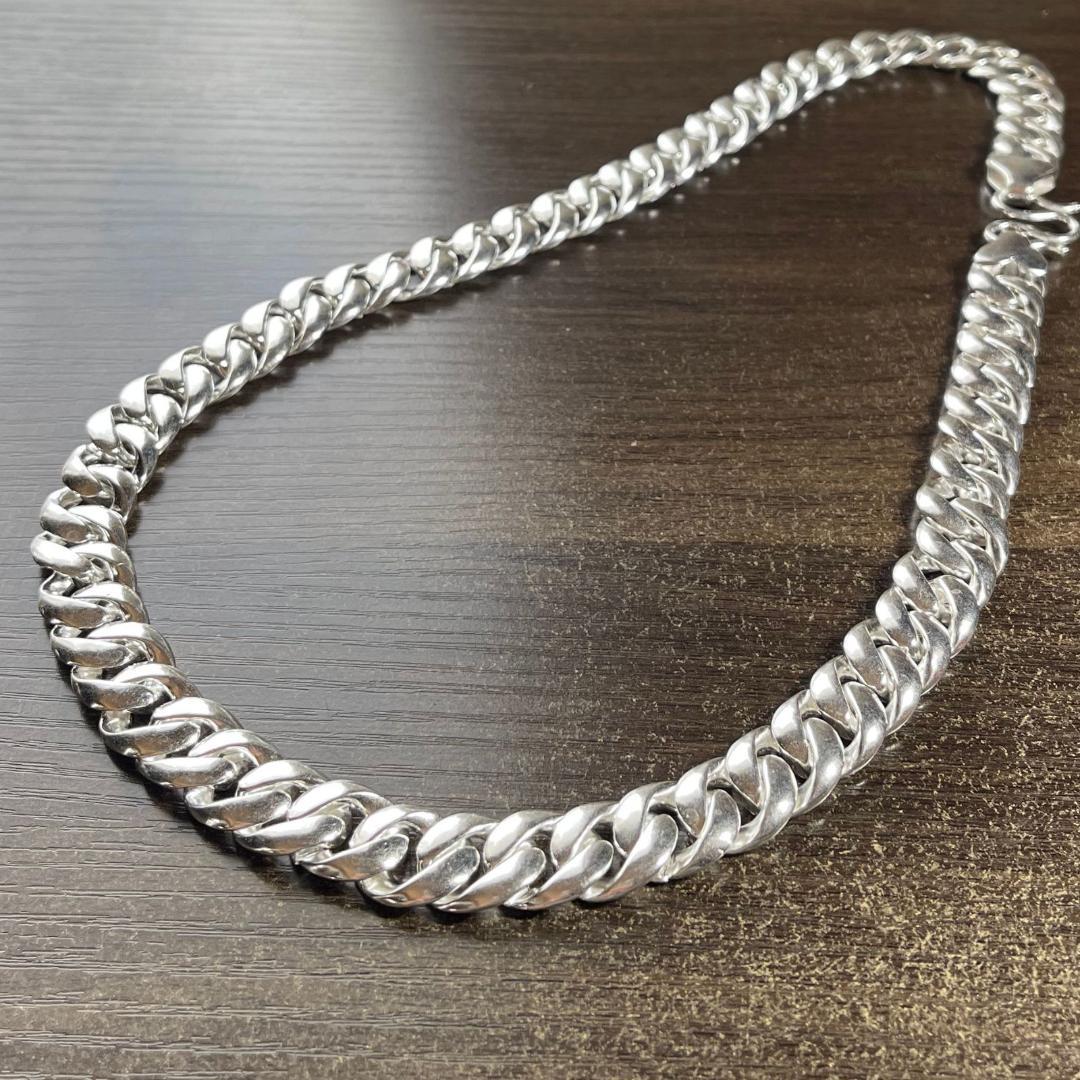 Necklace Vintage Heavy Curb Chain Street Silver 925