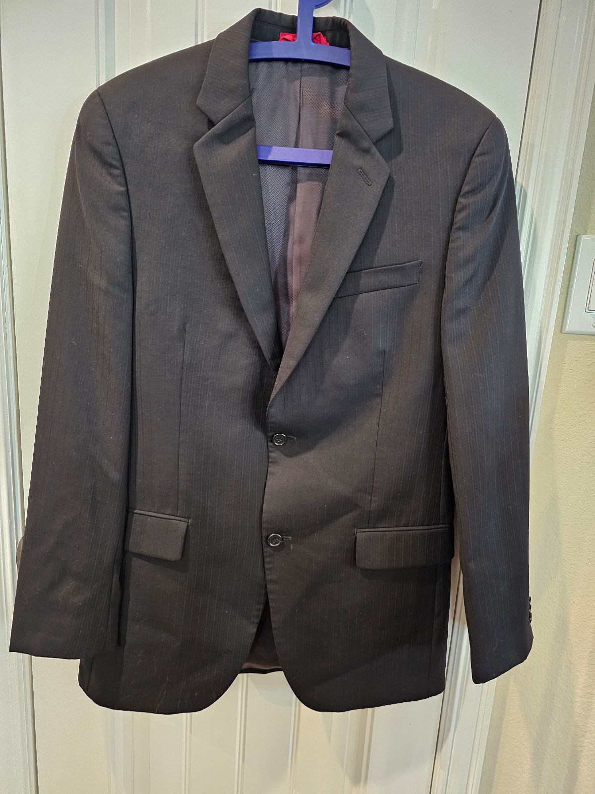 Alfani Black Men's Suit Jacket 38L / Pants 30 x 32