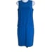 Norma Kamali Womens XS Sleeveless Mini Dress Cobalt Blue Drop Waist Flowy