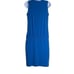 Norma Kamali Womens XS Sleeveless Mini Dress Cobalt Blue Drop Waist Flowy
