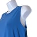 Norma Kamali Womens XS Sleeveless Mini Dress Cobalt Blue Drop Waist Flowy