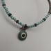 Sky blue evil eye beaded bracelet