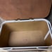 Vintage Redman Picnic Basket This basket is tartan red with cream stripes