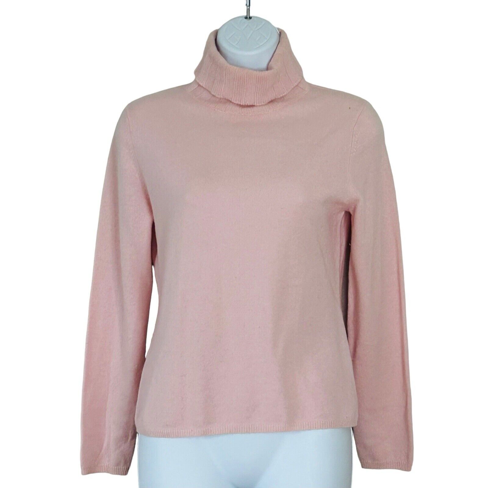 Geneva Pink Turtleneck Cashmere Sweater Size PS