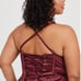 Torrid Satin & Lace Burgundy Lace-Up Corset Bustier & High Waist Thong Panty
