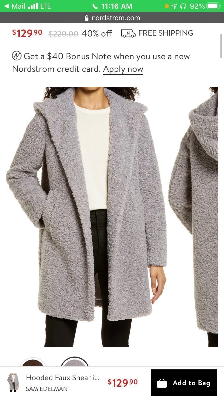 Fuzzy Gray Cardigan Warm