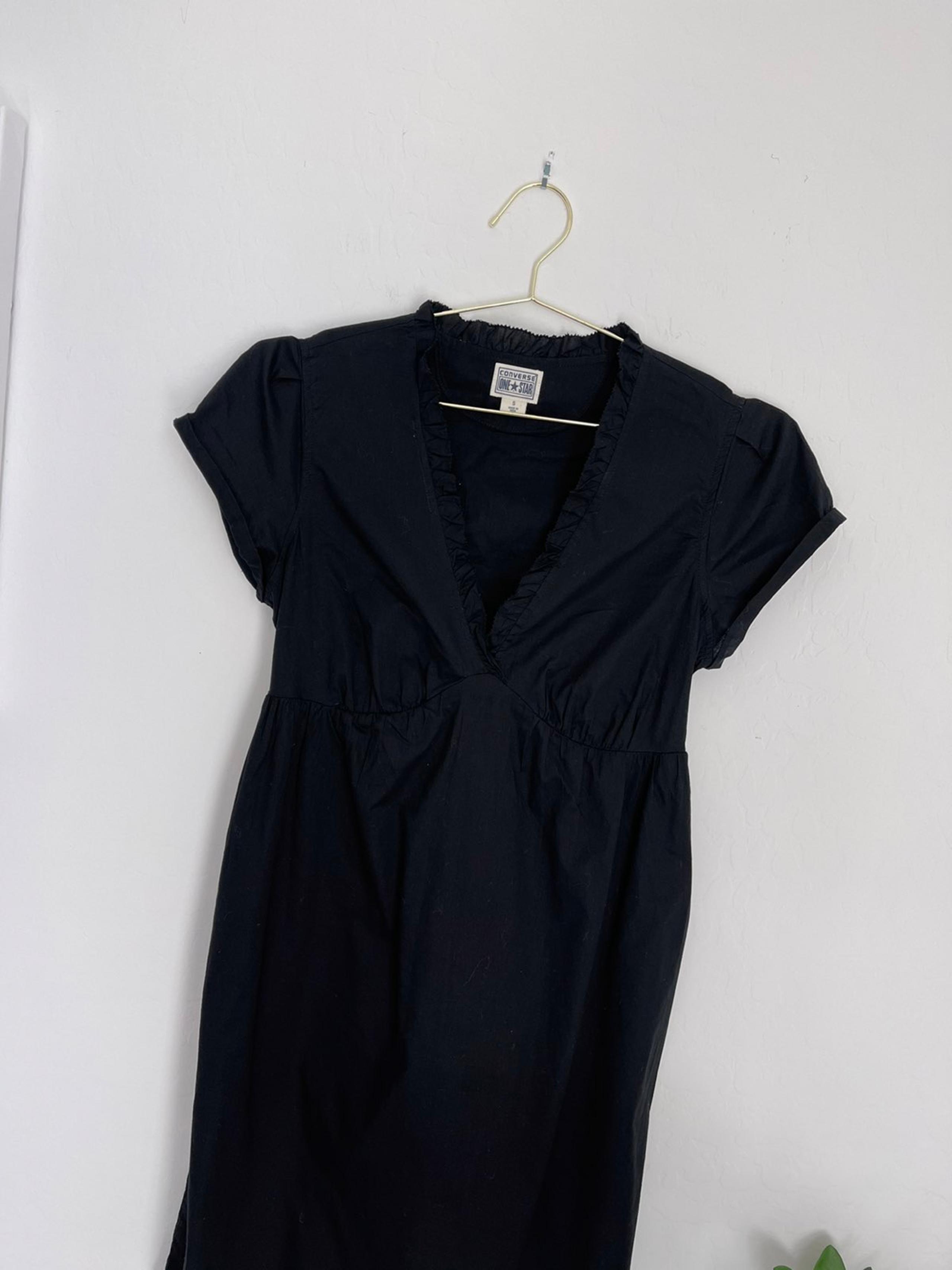 Converse Black Short Sleeve Skater Dress