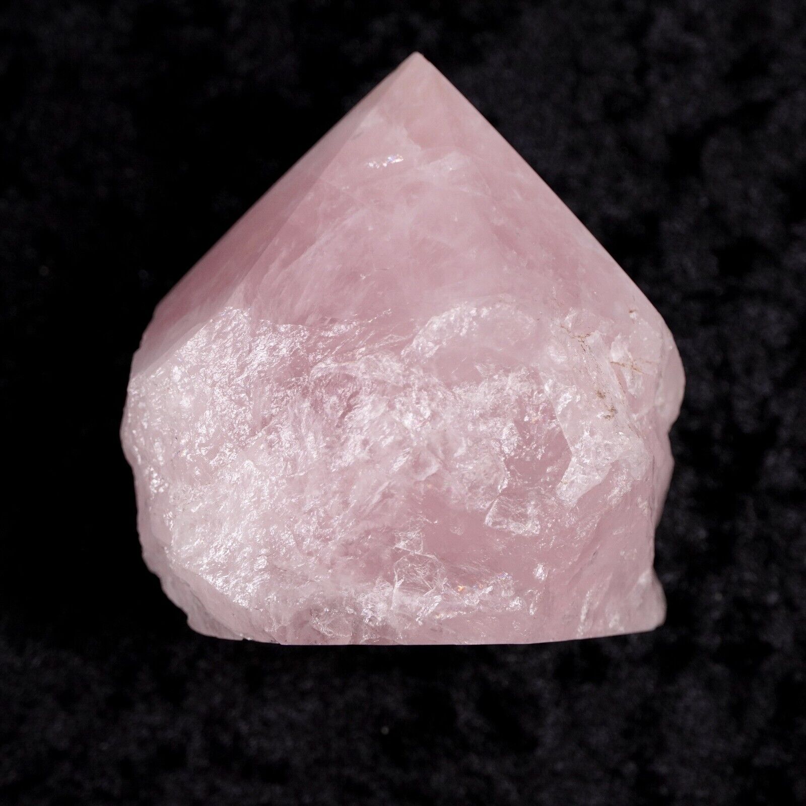 Large Pink Rose Quartz Crystal Point 2.5 Rough Raw Natural Healing Gemstone