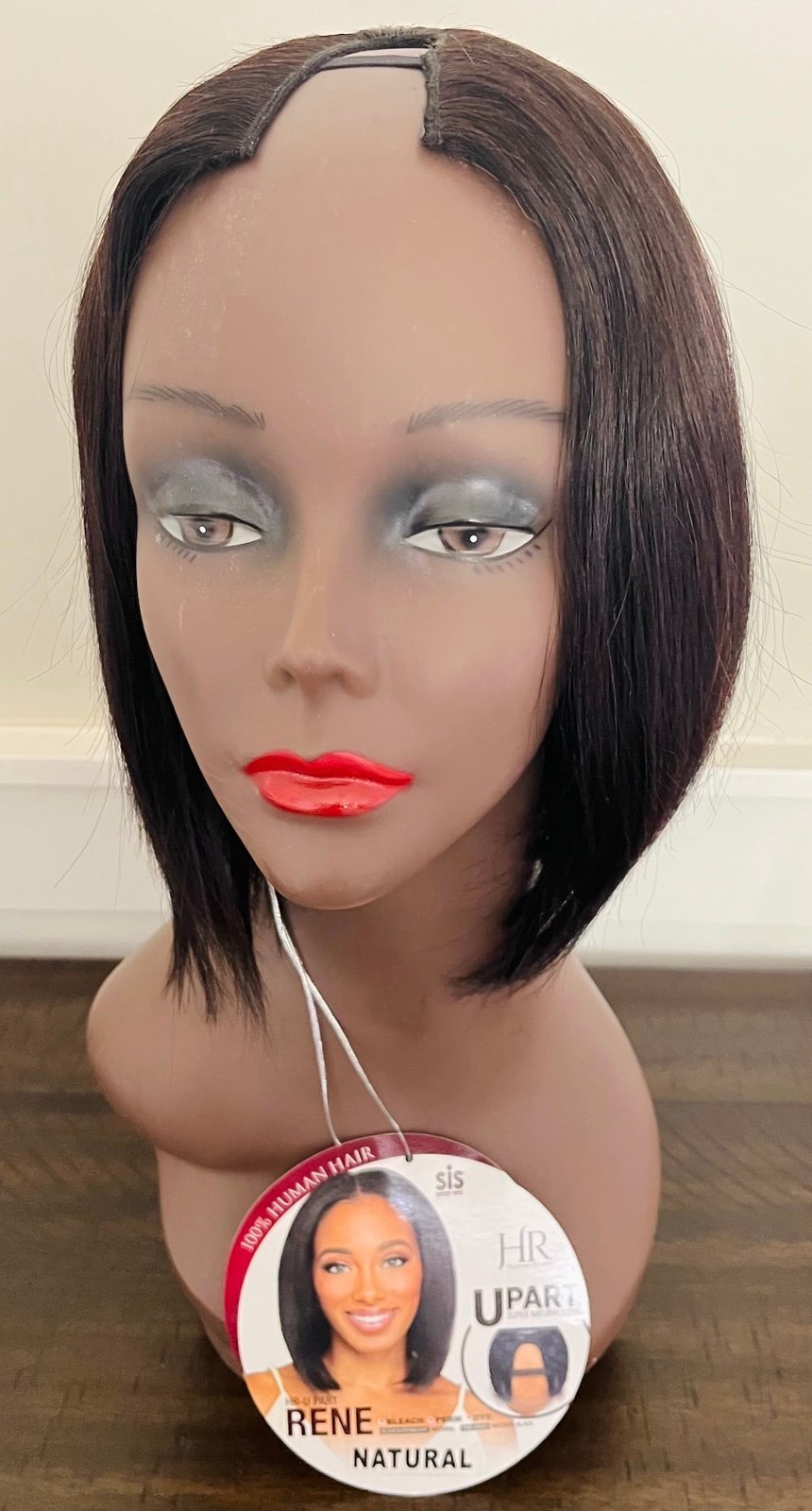 Sis Rene Upart Human Hair Short Bob Wig- Natural Blk