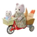 C154 Epoch Sylvanian Families Calico Critters Cycling with Mother Dog Bread Bike