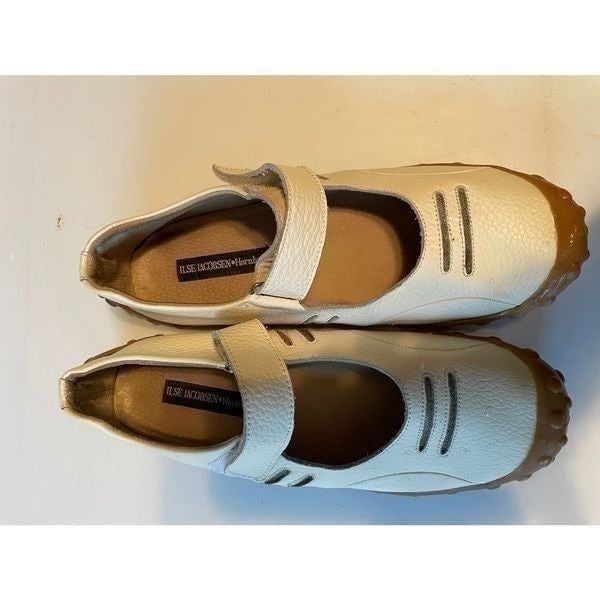 Ilse Jacobson Hornbeak White Leather Shoes(SZ 7.5)