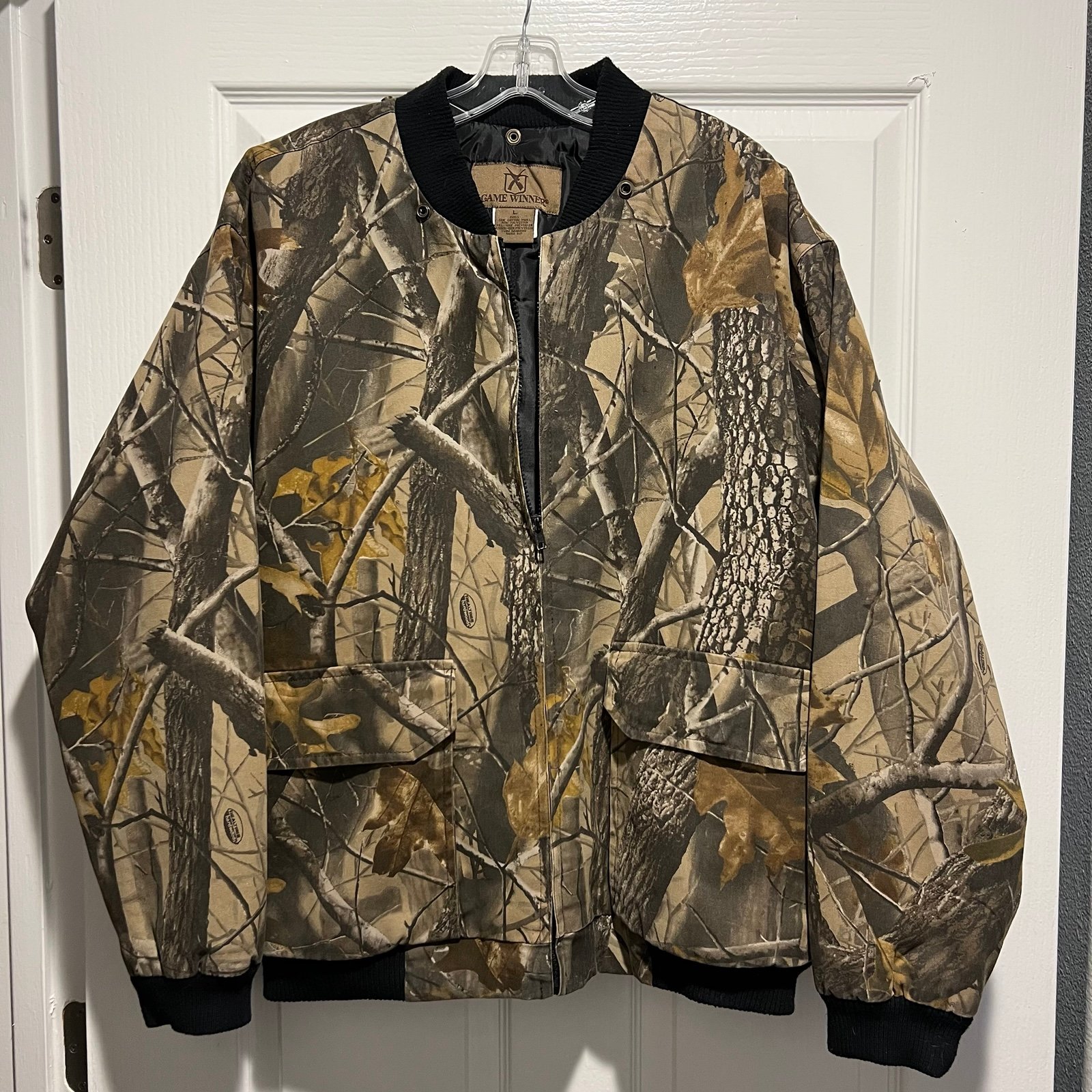 Game Winner Real Tree Camo Insulated Coat Sz Large L Hunting Camping