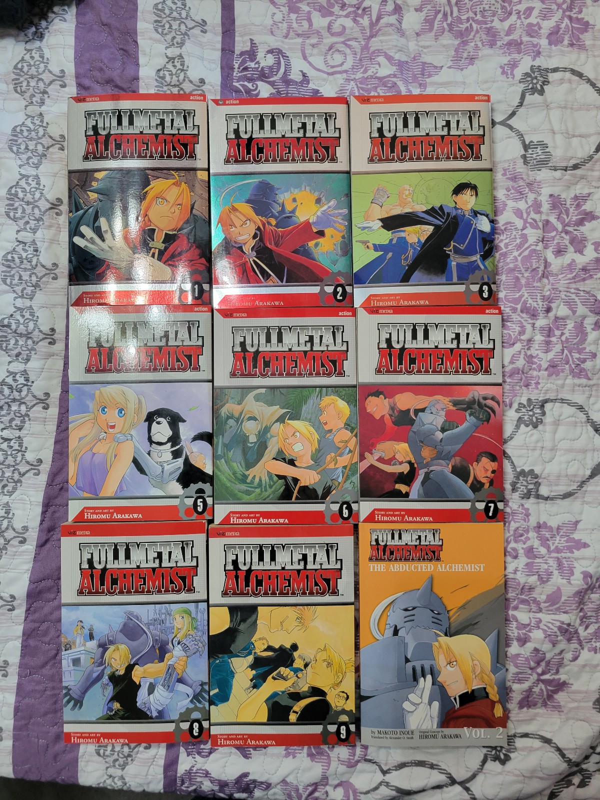 Fullmetal Alchemist manga 1-3, 5-9 & light novel #2