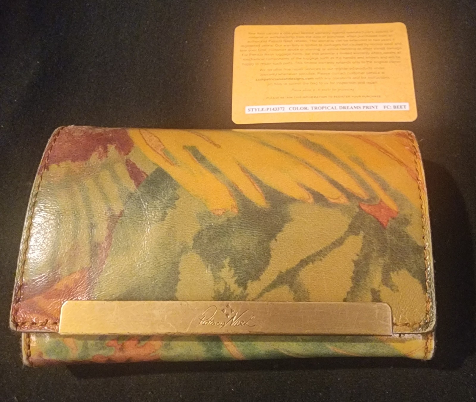 Gorgeous Colorful Handcrafted Leather Wallet by PATRICIA NASH