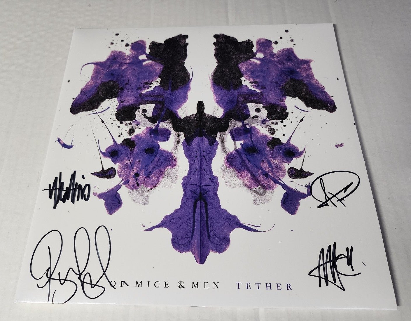 Of Mice & Men - Tether Blue & Pink Marbled 12 LP Vinyl LE /500 [#4] - (SIGNED)
