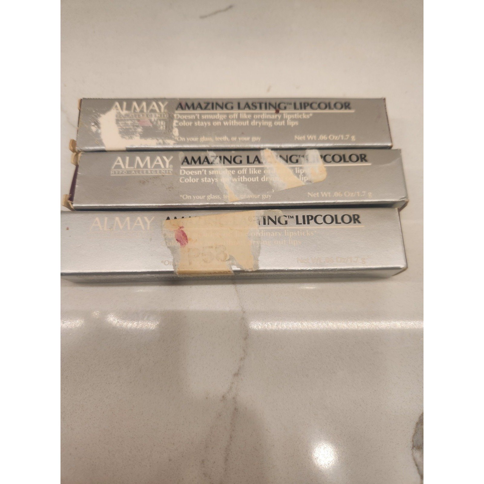 Lot Of 3 New In Box ALMAY Amazing Lasting Lip Color Lipstick - Grapevine