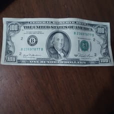 Old 100 bill 1981
