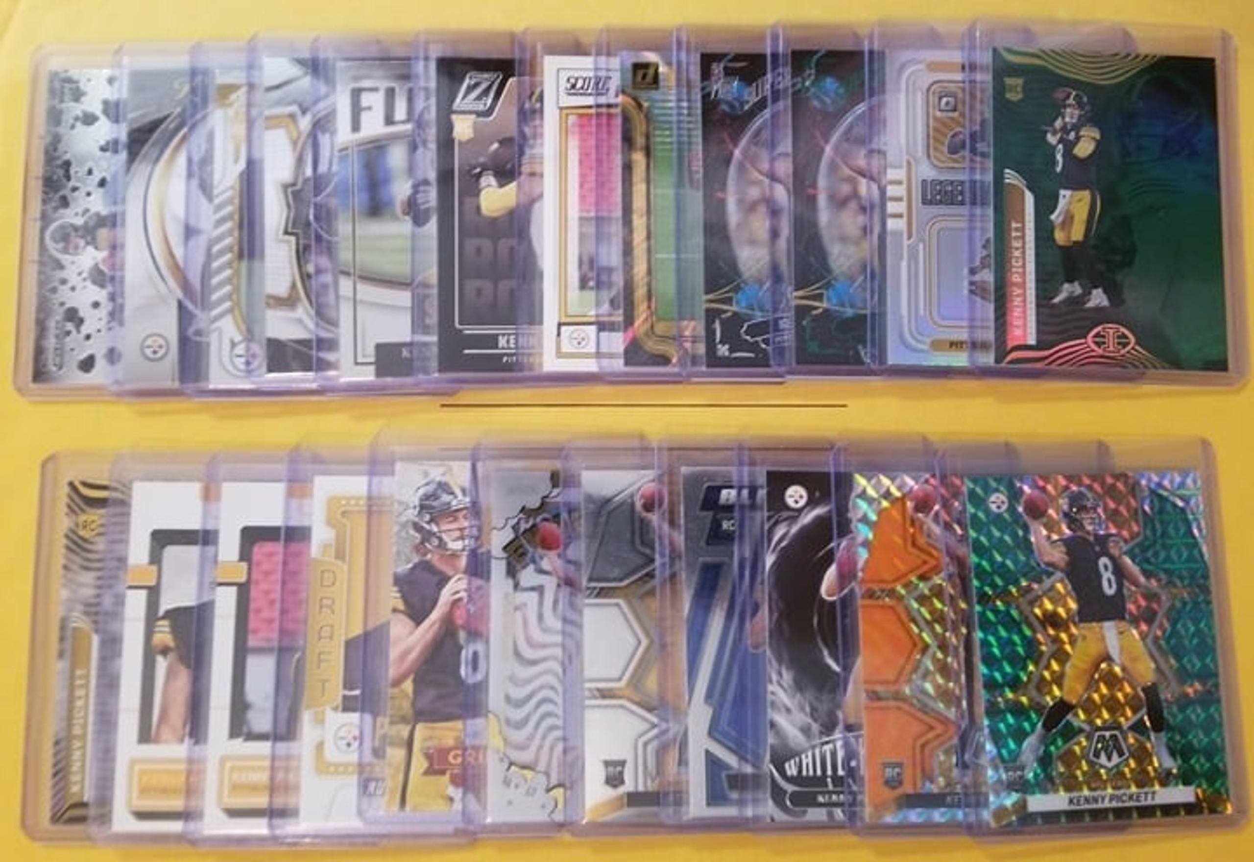 23 Kenny Pickett Rookie NFL Card Lot Pittsburgh Steelers.