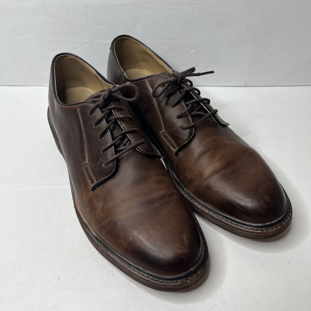 FRYE Oxford Brown Leather Lace Up Shoes Mens Size 12 D