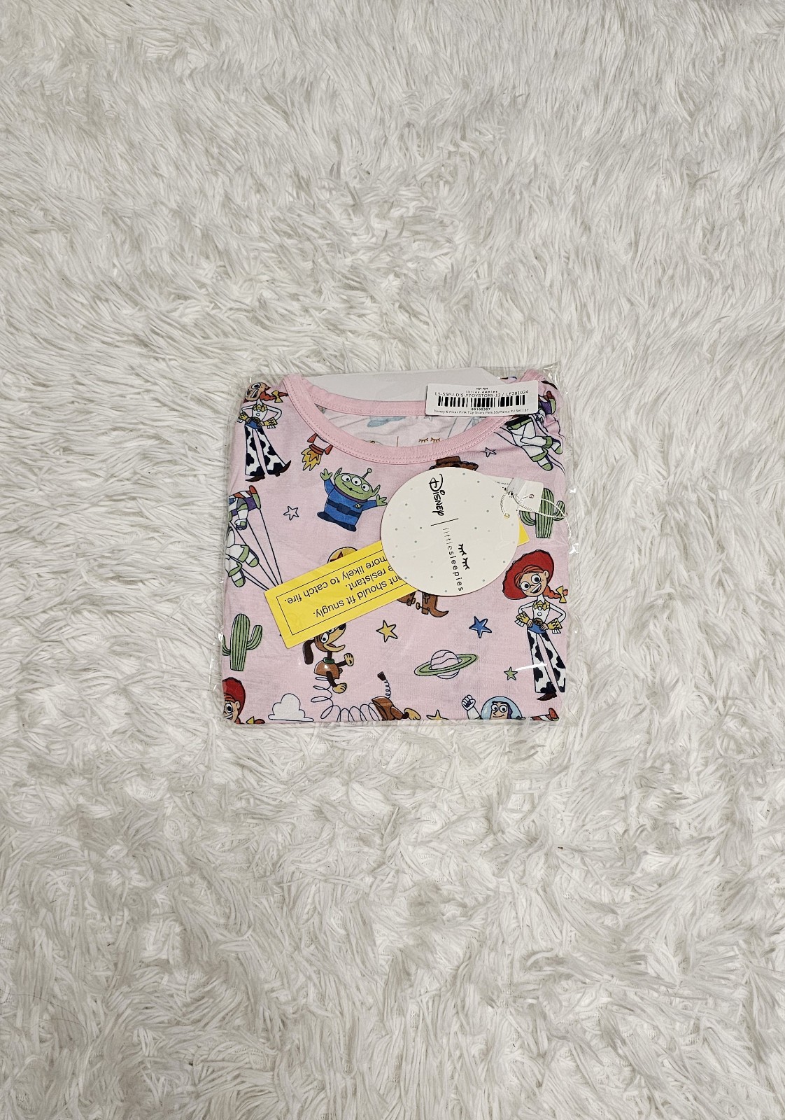Little Sleepies DISNEY TOY STORY PALS Pink Short Sleeve Pajamas 3T NIB NEW