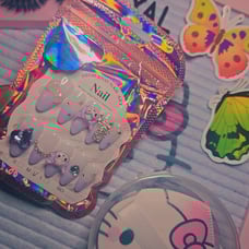 KUROMI LIGHT LAVENDER Princess press on nails set med Gift SET