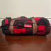 Vtg Marlboro Buffalo Plaid Wool Blanket w Leather Carrying Straps 1994 Excellent
