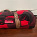 Vtg Marlboro Buffalo Plaid Wool Blanket w Leather Carrying Straps 1994 Excellent