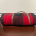 Vtg Marlboro Buffalo Plaid Wool Blanket w Leather Carrying Straps 1994 Excellent