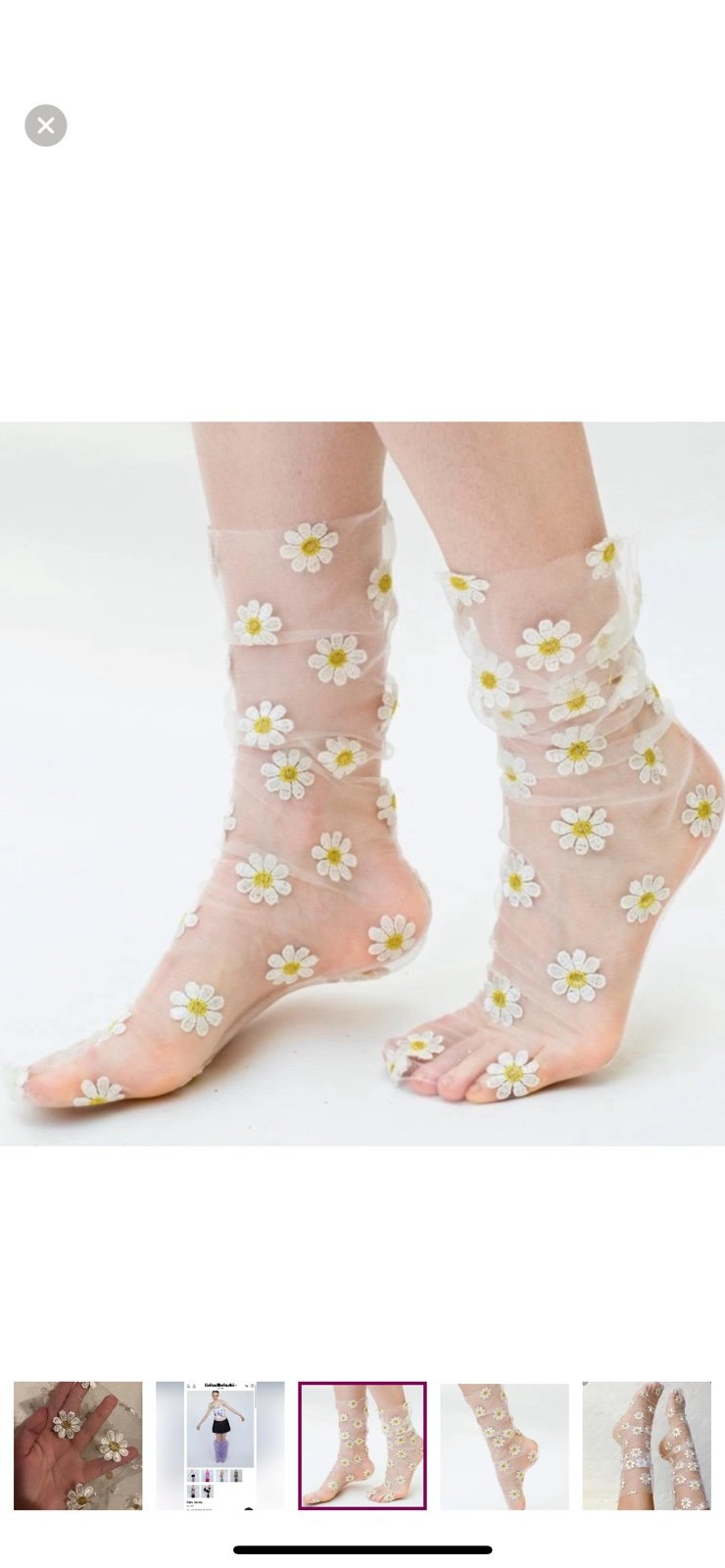 Iconic lirika matoshi Daisy stocking socks new never used!