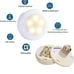 Vintage Wall Sconces Set of Two Battery Operated Wall Lights With Remote