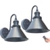 Vintage Wall Sconces Set of Two Battery Operated Wall Lights With Remote