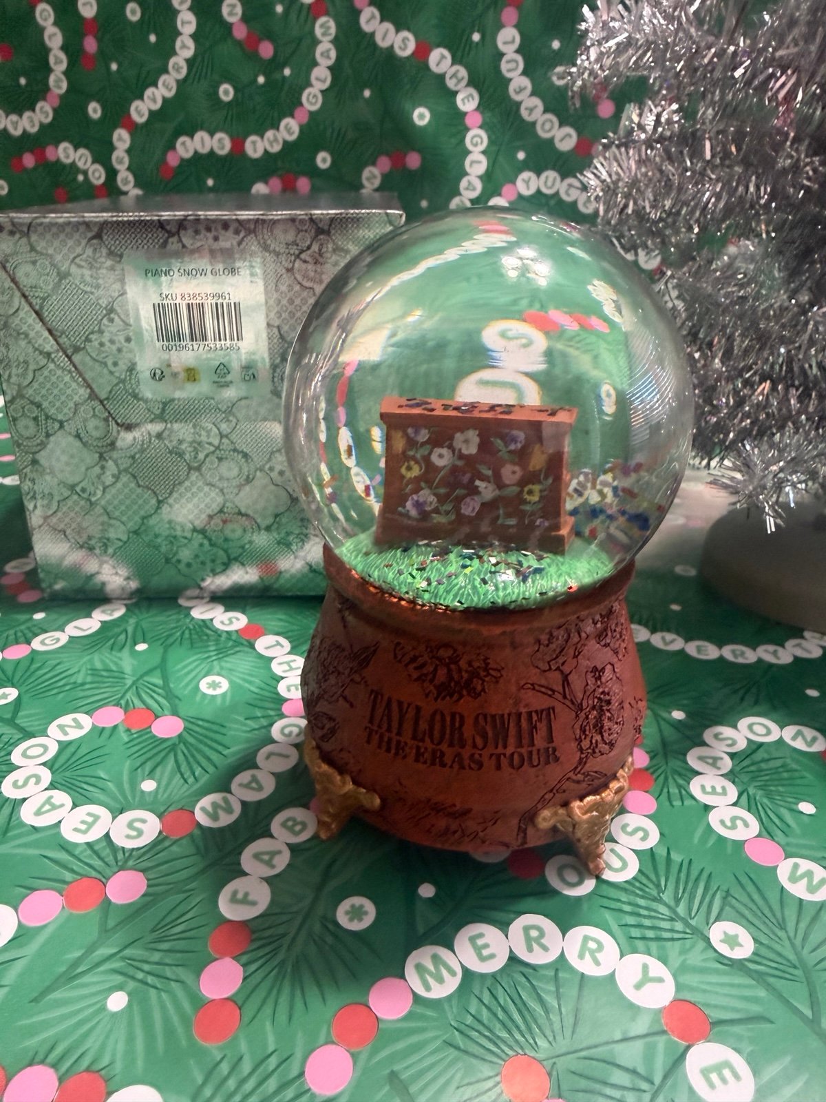 Taylor Swift Eras Piano Snowglobe