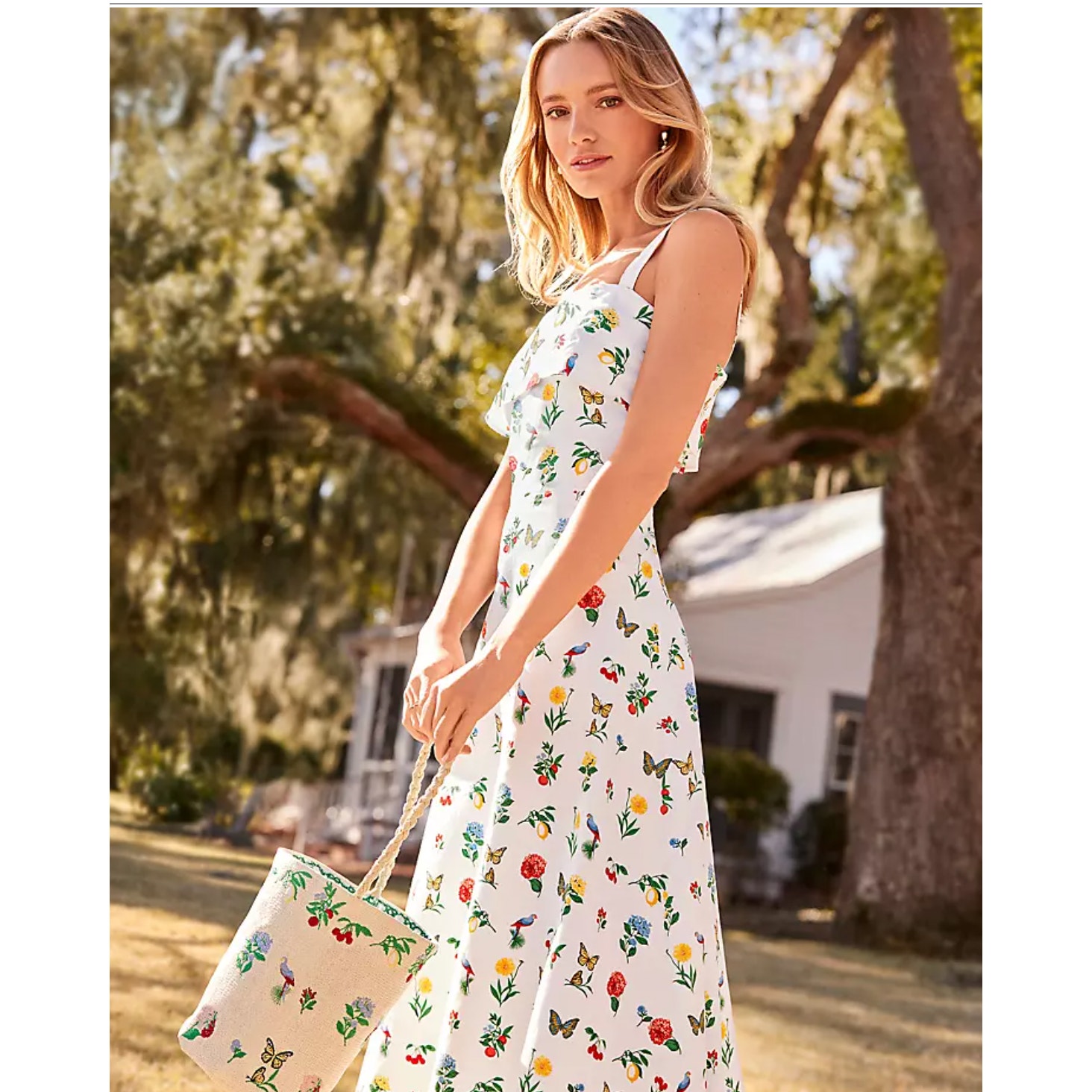 NWT Ann Taylor Botanical Midi Flare Dress Size 12