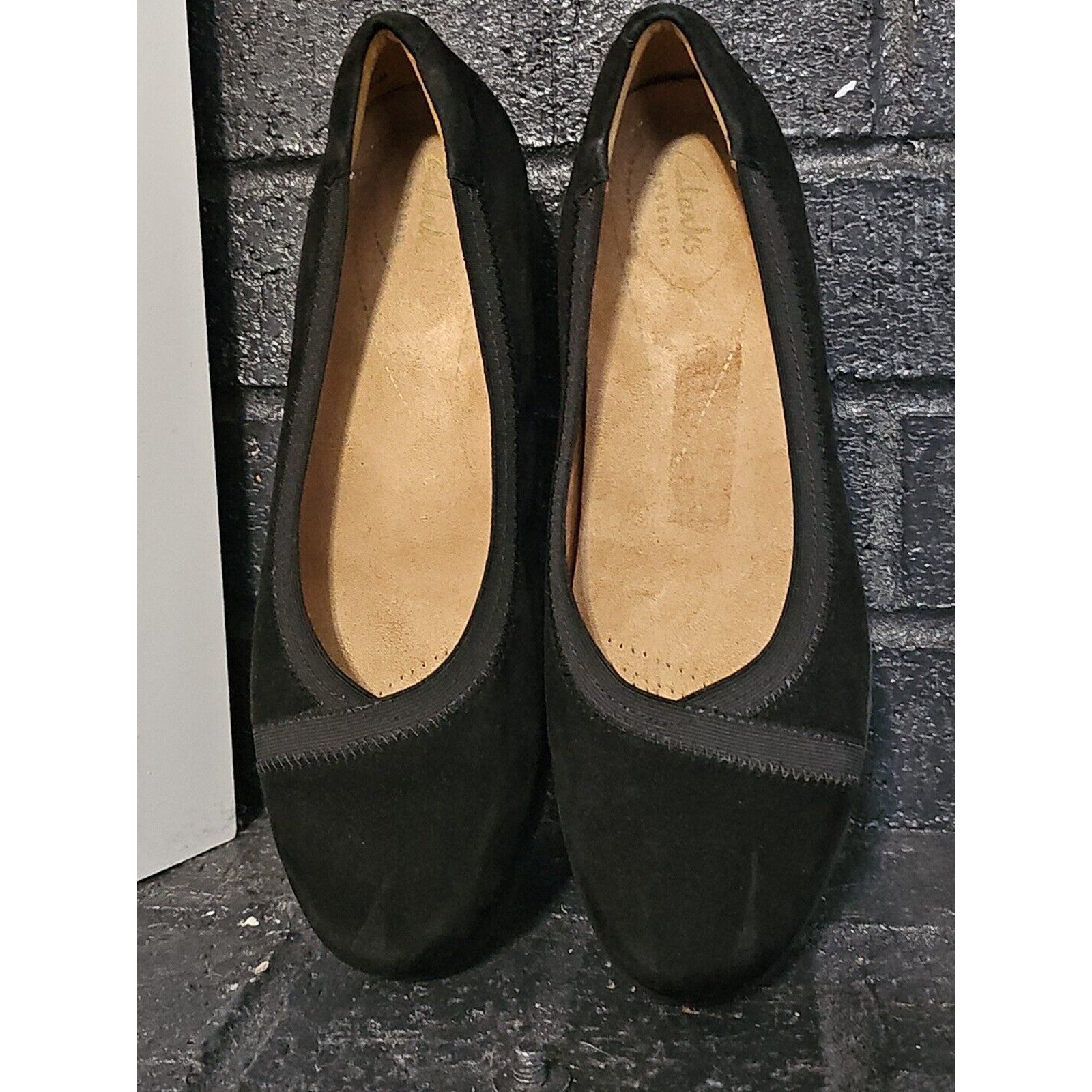 CLARK ARTISAN DAELYN HILL BLACK SUEDE DAIM NOIR SIZE 8