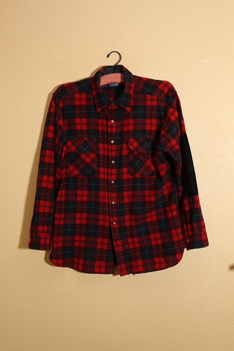 Vintage Pendleton Wool Red Tartan Flannel (XL)