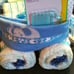 Baby carriage diaper cakes boy