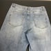 Oat New York Jeans Women's Size 8/29 Wide Leg Light Wash Raw Hem High Rise Denim