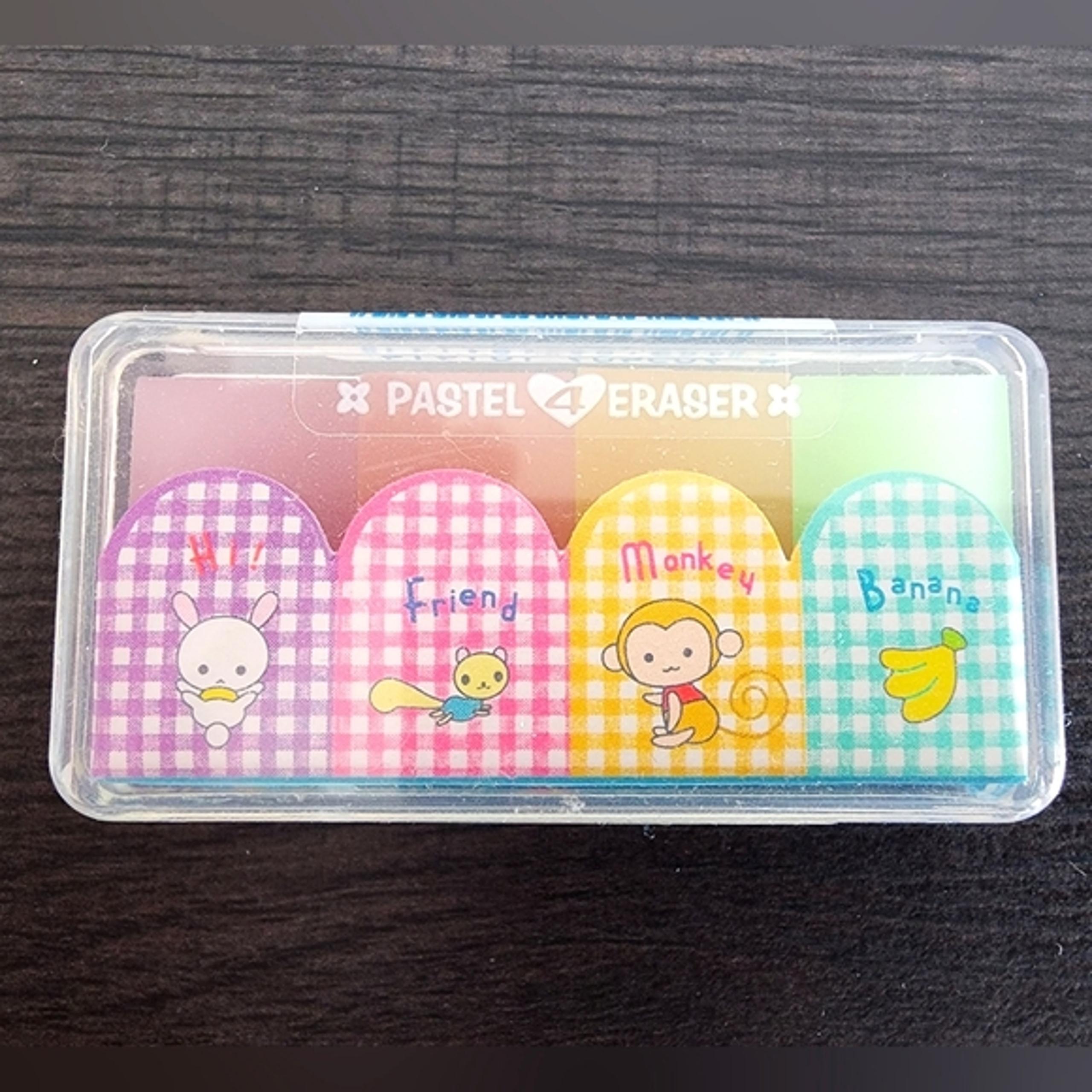 Kawaii Pastel Erasers