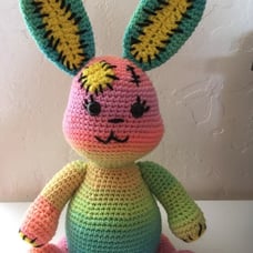 Springtime Rainbow Easter Bunny