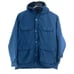 VINTAGE Woolrich Parka Mens XL Hooded Blue Wool Plaid Lined Nylon Zip Button