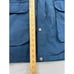 VINTAGE Woolrich Parka Mens XL Hooded Blue Wool Plaid Lined Nylon Zip Button