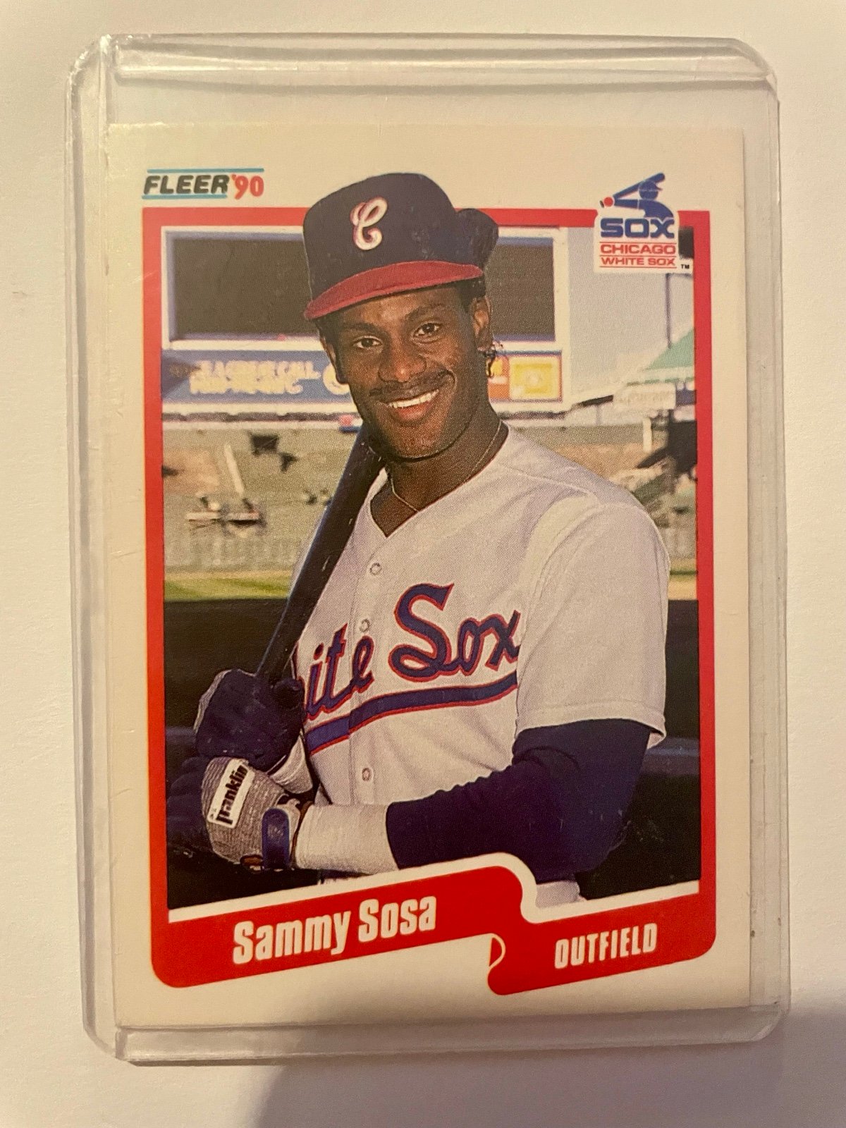 1990 Fleer Sammy Sosa RARE TWO ERROR Card #548