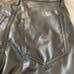 Abercrombie & Fitch Women’s 90’s Straight Vegan Leather Black 31 Long 110