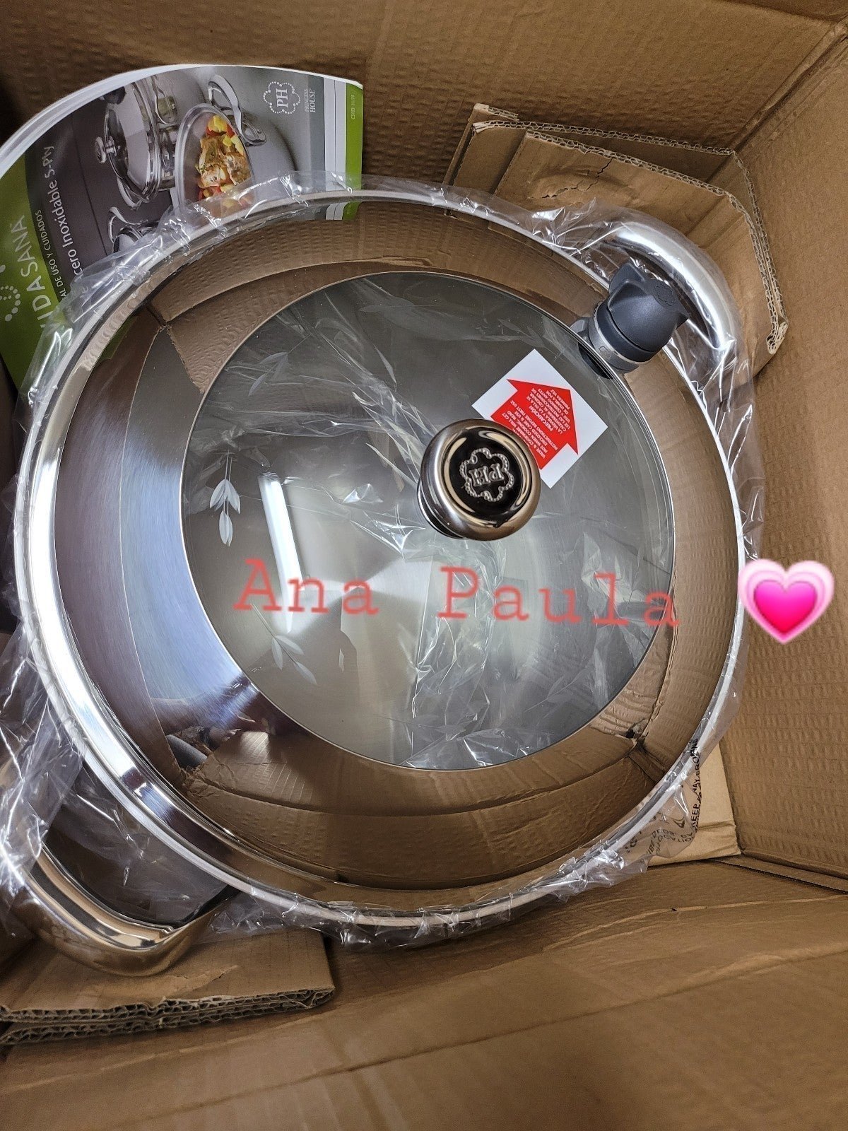 Cacerola de 5Qt Acero Inoxidable Vida Sana