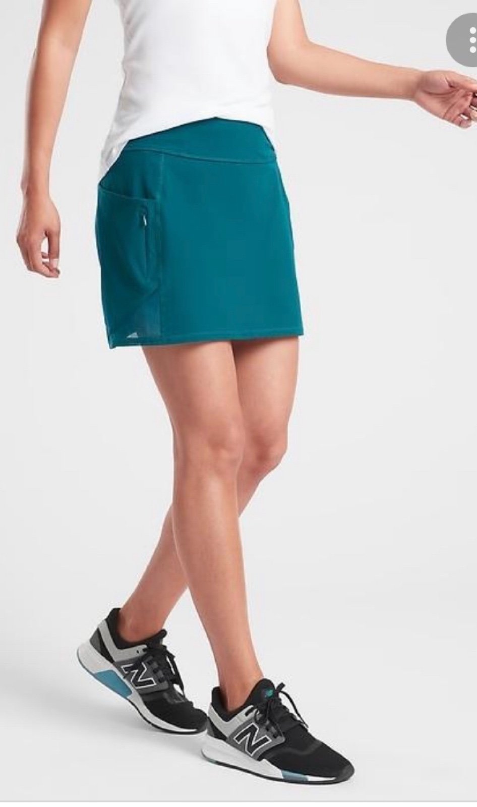 ATHLETA Women’s Dobby Action Skort Skirt Aqua Blue Sz:Small